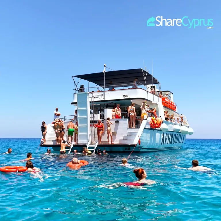 On board the Aphrodite II Lazy Day Cruise from Ayia Napa - Original photos from Share Cyprus